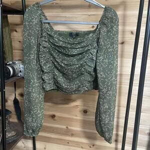 Lulus Green Floral Long